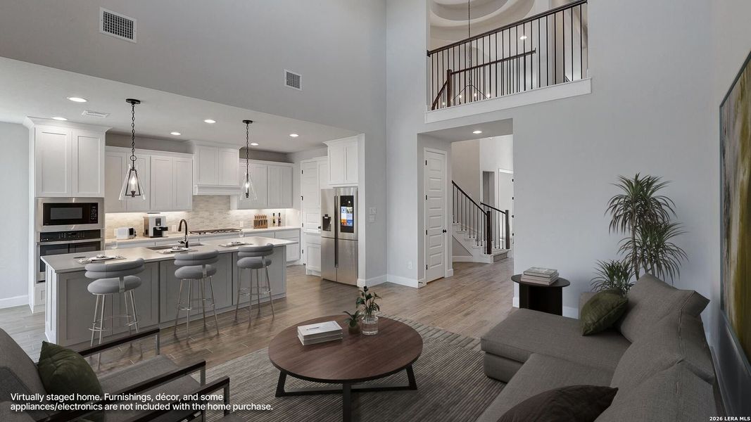 Furnished interior view inside a new home in Ladera, San Antonio (Image 9).