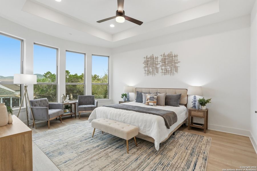 Furnished interior view inside a new home in Kinder Ranch - 70', San Antonio (Image 13).