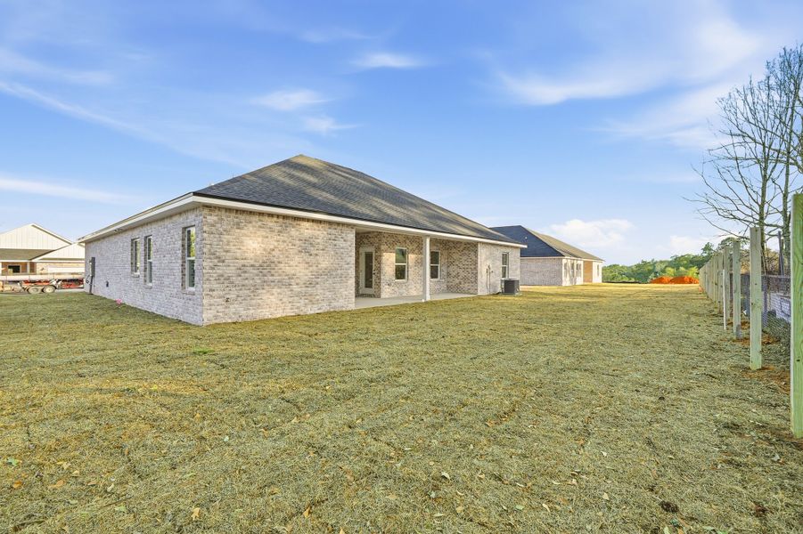 Exterior details and patio area of a home in Barton's Bend, Crestview (Image 31). Exterior details and patio area of a home in Barton's Bend, Crestview (Image 31).