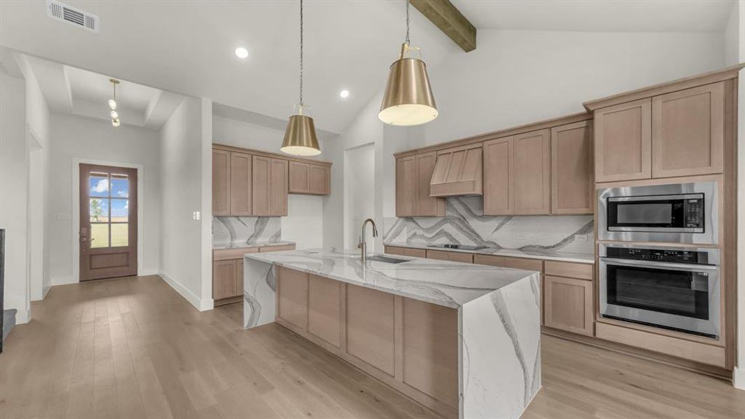 Furnished interior view inside a new home in Woodland Lakes Estates, Weatherford (Image 8).