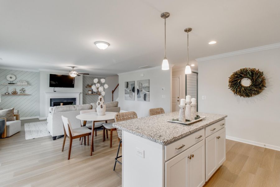 Furnished interior view inside a new home in , Summerville (Image 10). Furnished interior view inside a new home in , Summerville (Image 10).