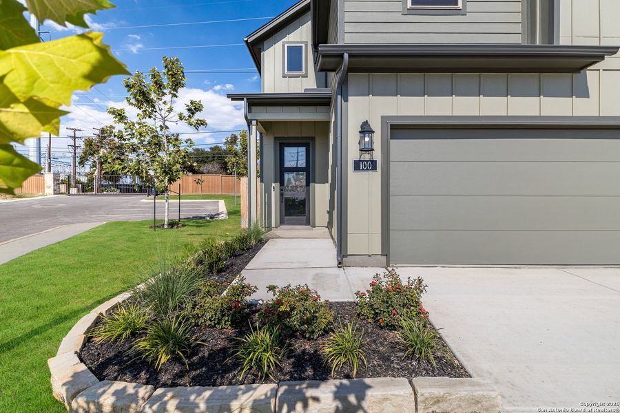 Exterior details and patio area of a home in Trilogy Grove, Leon Valley (Image 3). Exterior details and patio area of a home in Trilogy Grove, Leon Valley (Image 3).