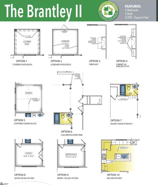 2D floor plan layout of this home in Shiloh Trail, Wellford, SC (Image 3).