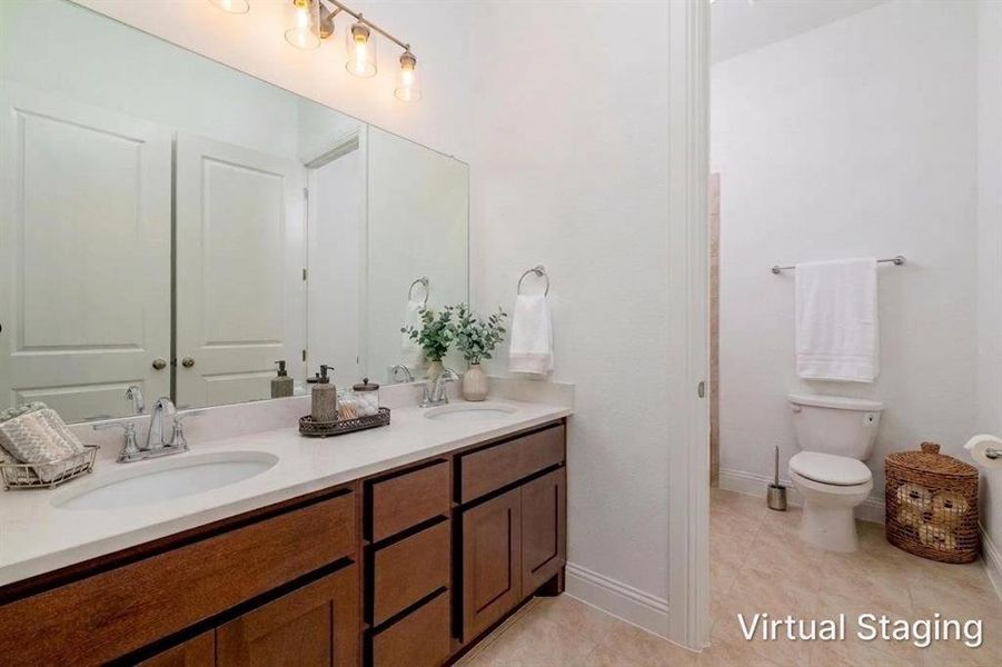 Furnished interior view inside a new home in , Haslet (Image 10).