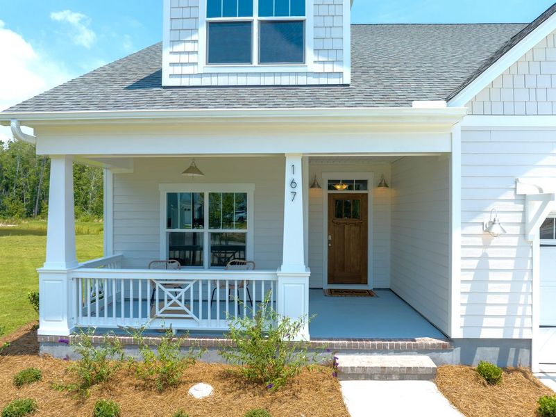 Representative exterior details of a home built from the Scout by Bill Clark Homes in Sidbury Landing, Wilmington (Image 37).