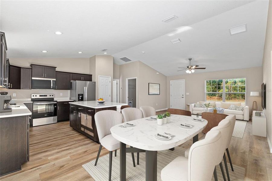 Furnished interior view inside a new home in , Citrus Springs (Image 6).
