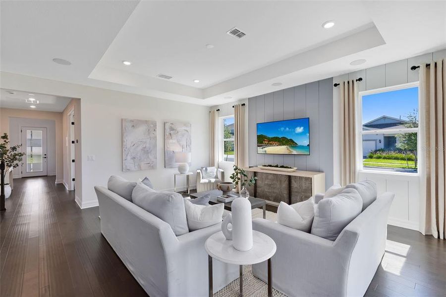 Furnished interior view inside a new home in EverBe, Orlando (Image 13). Furnished interior view inside a new home in EverBe, Orlando (Image 13).