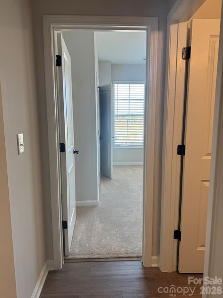 Entrance to secondary bedroom and hall bath Entrance to secondary bedroom and hall bath