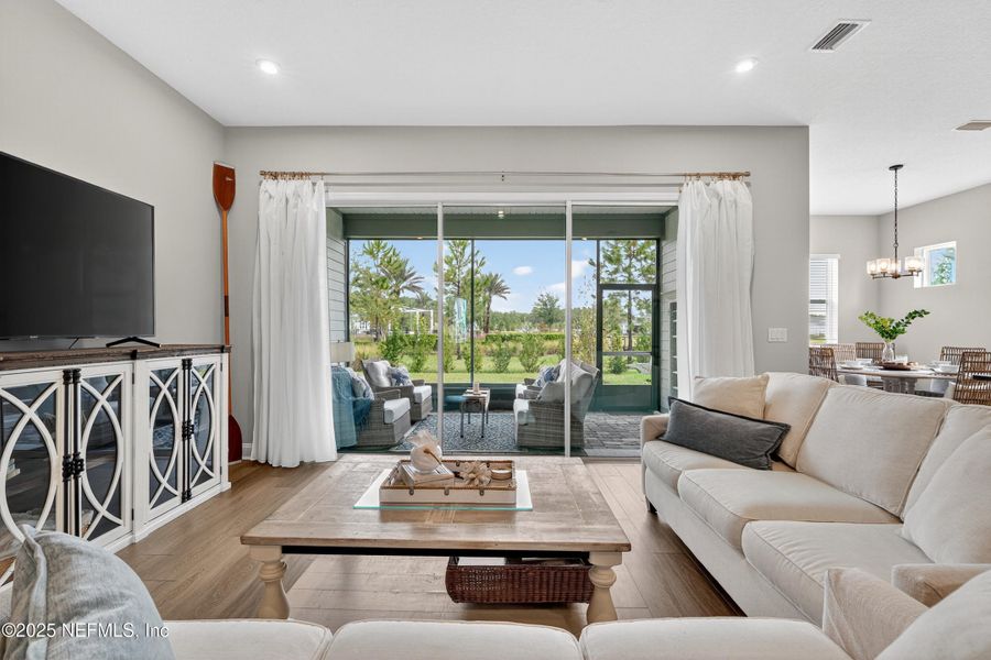 Furnished interior view inside a new home in RiverTown - WaterSong, St. Johns (Image 11).
