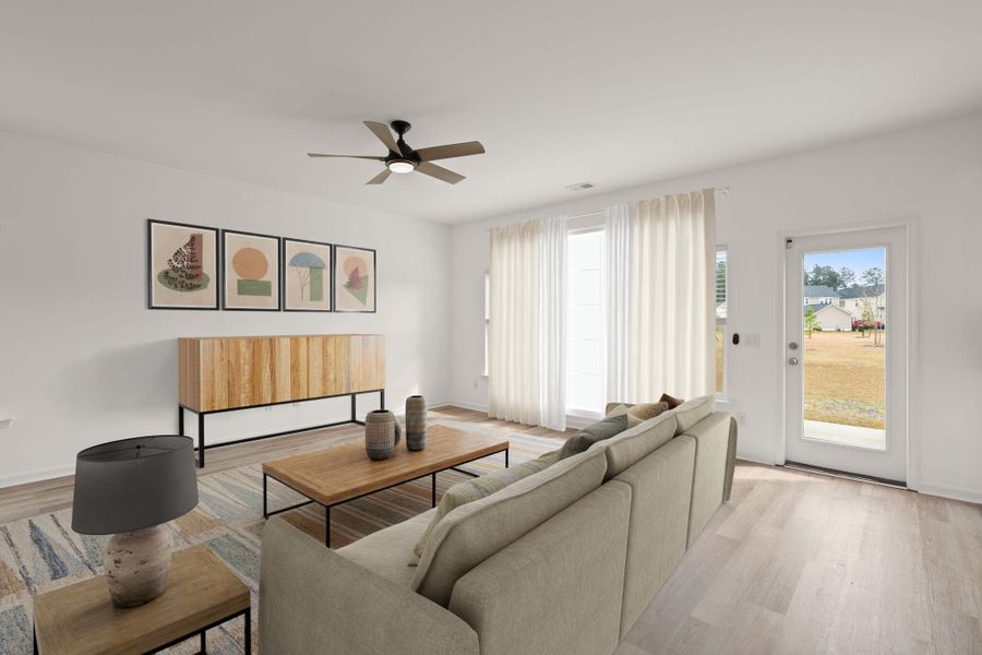 Furnished interior view inside a new home in , Summerville (Image 19). Furnished interior view inside a new home in , Summerville (Image 19).