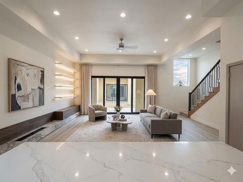 Furnished interior view inside a new home in , Houston (Image 6).