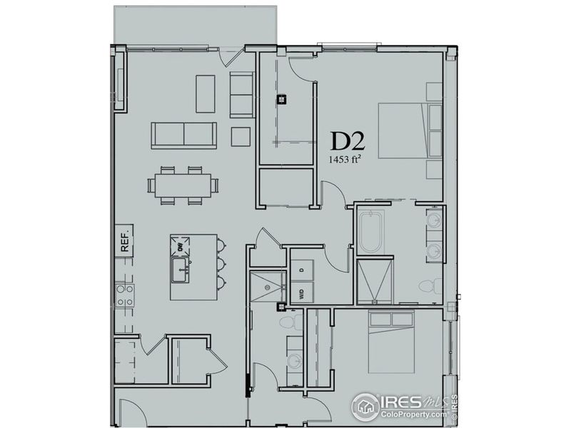 Unit 203 Floor Plan (D2)