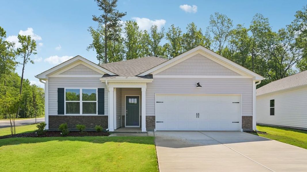 Representative exterior photo of a completed home built from the Aria by D.R. Horton in The Villas at Laurel Oaks, Sanford, NC (Image 2). Representative exterior photo of a completed home built from the Aria by D.R. Horton in The Villas at Laurel Oaks, Sanford, NC (Image 2).