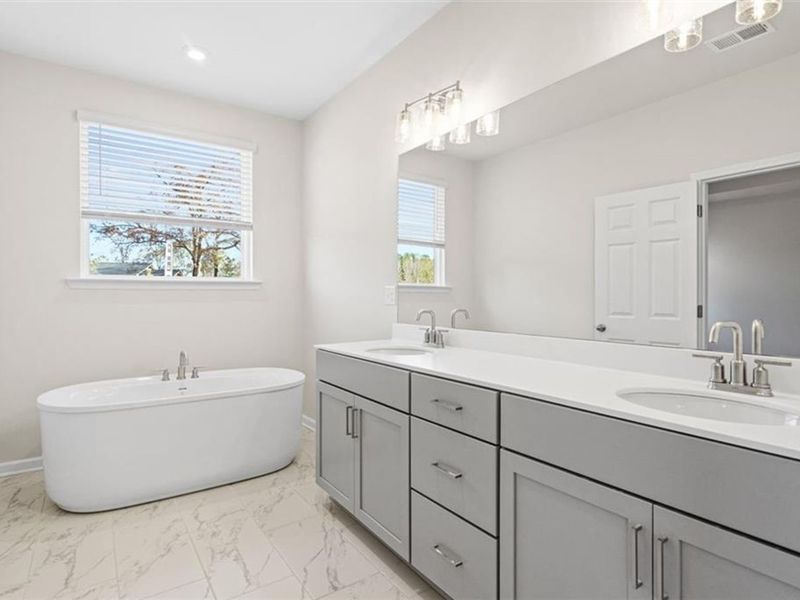 Furnished interior view inside a new home in Wehunt Meadows, Hoschton (Image 9).