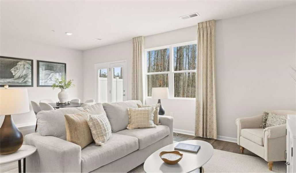 Furnished interior view inside a new home in Echo Glen, Stockbridge (Image 26). Furnished interior view inside a new home in Echo Glen, Stockbridge (Image 26).