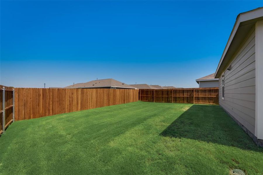 View of fenced backyard View of fenced backyard