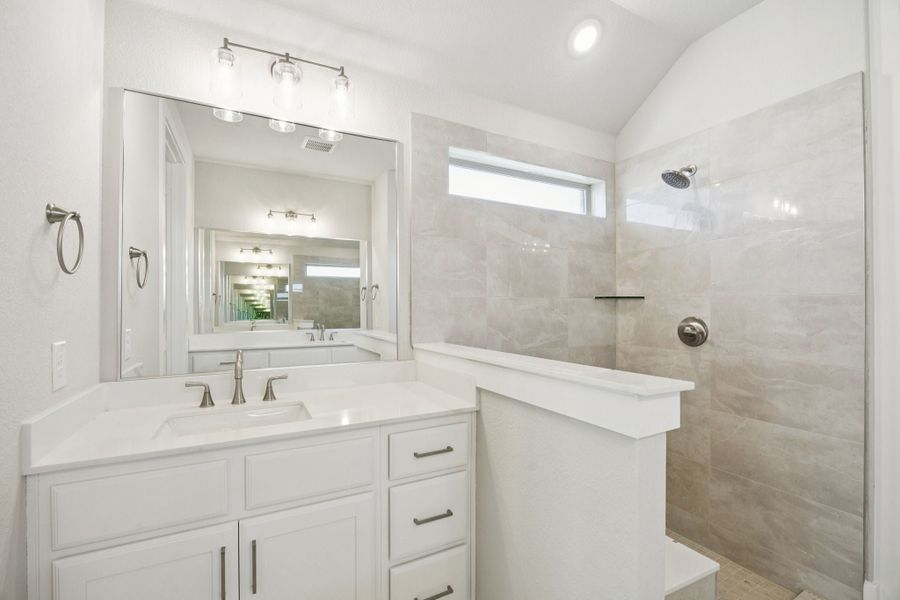 Representative furnished interior of a home built from the Adolphus by Centre Living Homes in Painted Tree Woodland West, McKinney (Image 12).