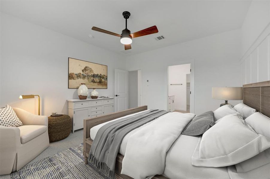 Furnished interior view inside a new home in Aspire at Reunion, Newark (Image 9).
