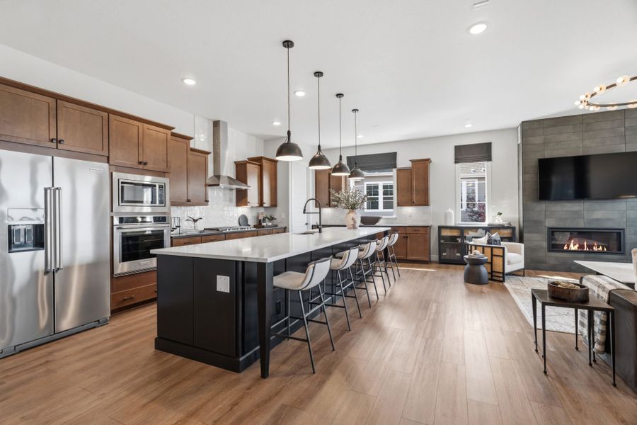 Representative furnished interior of a home built from the Ferrara by Pulte Homes in Hilltop at Inspiration, Aurora (Image 12).