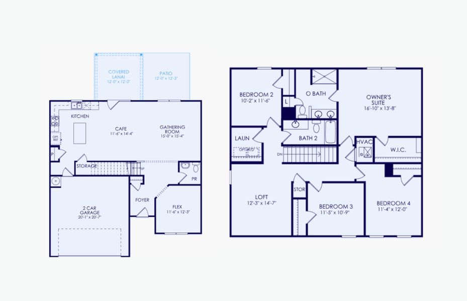 2D floor plan layout of this home in Heartwood, Richmond Hill, GA (Image 6).