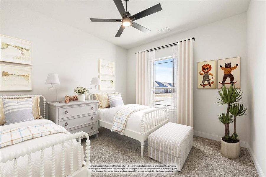 Furnished interior view inside a new home in Abe's Landing, Granbury (Image 8).