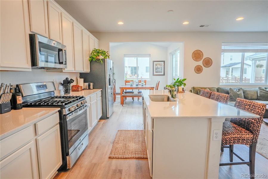 Furnished interior view inside a new home in , Monument (Image 3).