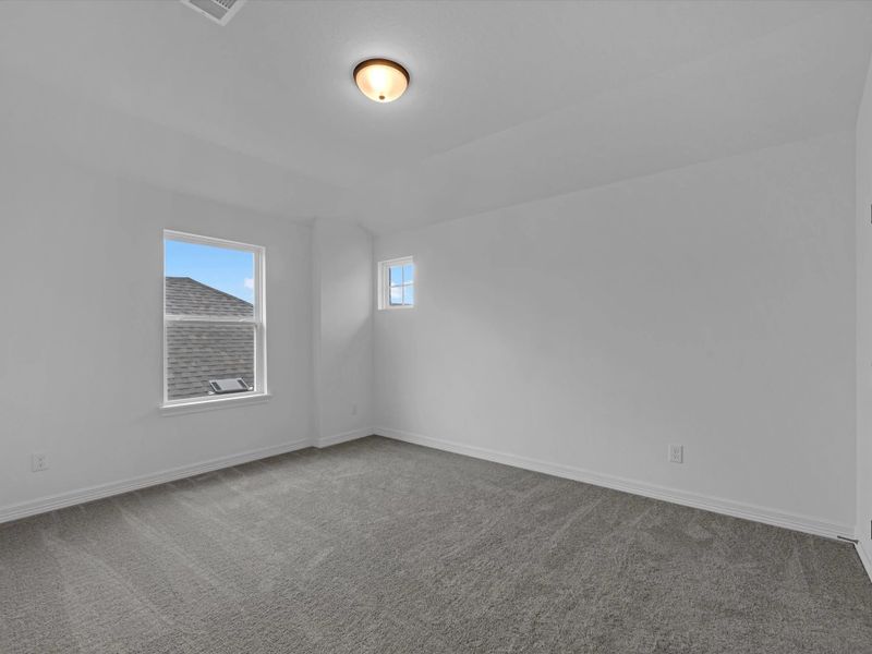 Fourth bedroom. Sample product photo. Actual exterior and interior selections may vary by homesite. Photo may be virtually staged. Fourth bedroom. Sample product photo. Actual exterior and interior selections may vary by homesite. Photo may be virtually staged.