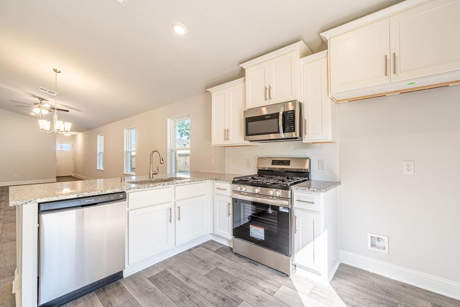 Furnished interior view inside a new home in Stonebrooke, Conroe (Image 6). Furnished interior view inside a new home in Stonebrooke, Conroe (Image 6).
