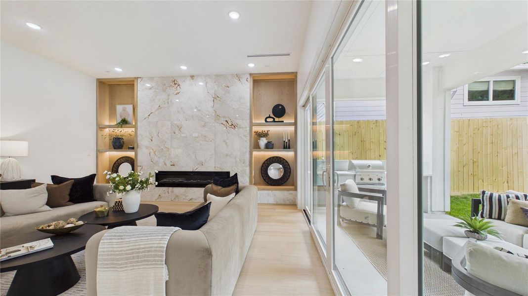 Furnished interior view inside a new home in , Houston (Image 45).