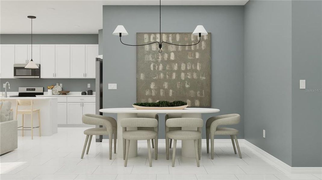 Furnished interior view inside a new home in Island Lakes at Coco Bay, Englewood (Image 9).