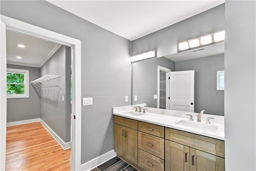 Furnished interior view inside a new home in , Atlanta (Image 6). Furnished interior view inside a new home in , Atlanta (Image 6).