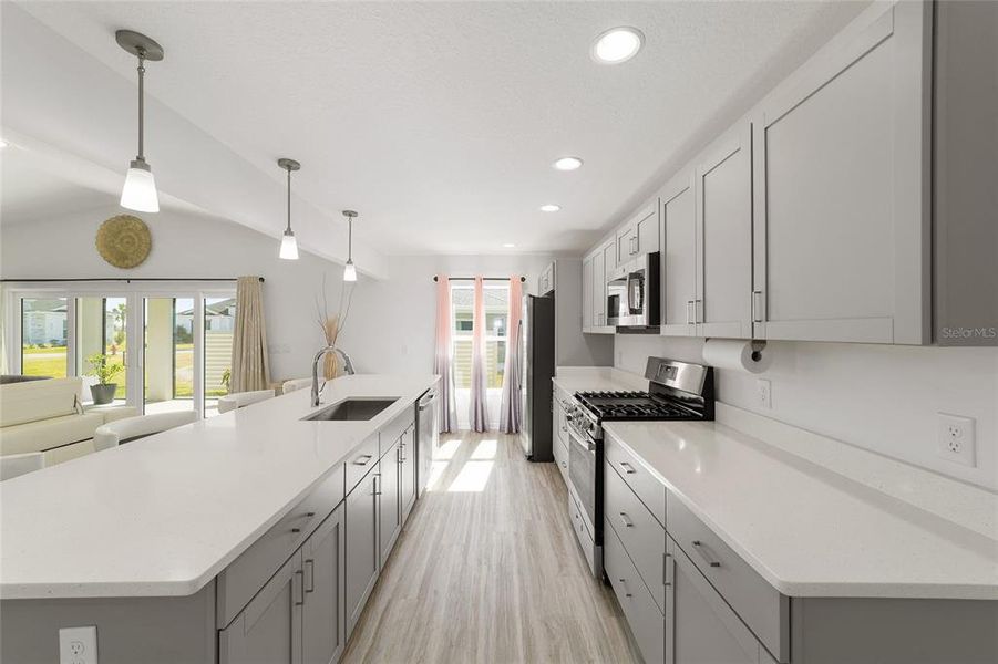 Furnished interior view inside a new home in , The Villages (Image 6).