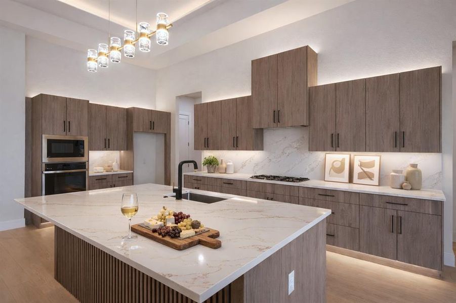 Furnished interior view inside a new home in , Pottsboro (Image 6).
