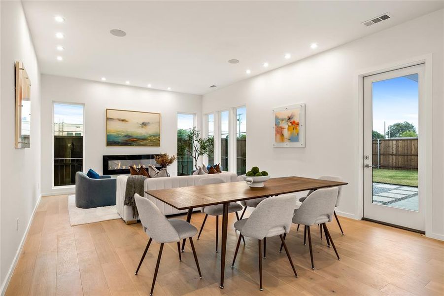 Furnished interior view inside a new home in , Dallas (Image 13).