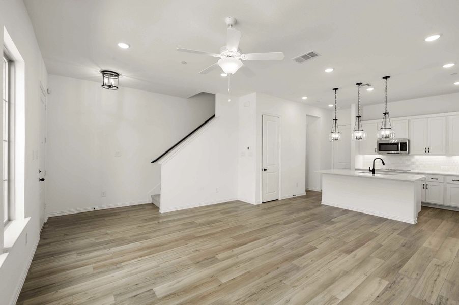 Open Kitchen-Living-Dining Room