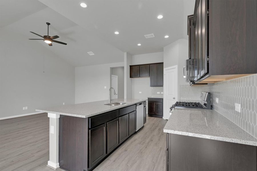 Furnished interior view inside a new home in Lago Mar  50'  &  55', Texas City (Image 12).
