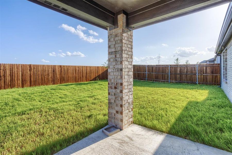 View of fenced backyard View of fenced backyard