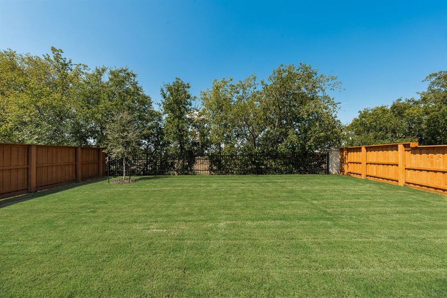 View of fenced backyard View of fenced backyard