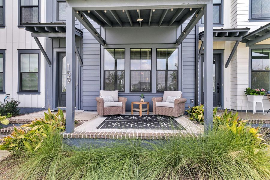 Exterior details and patio area of a home in , Summerville (Image 21).