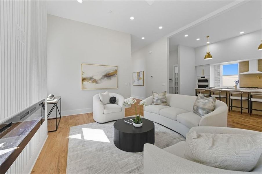 Furnished interior view inside a new home in , Atlanta (Image 24). Furnished interior view inside a new home in , Atlanta (Image 24).