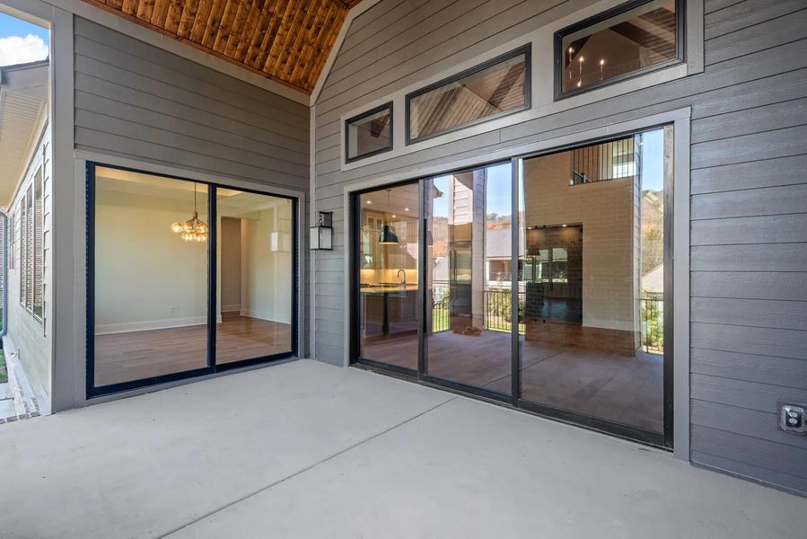 The Belvidere C Outdoor Living Area