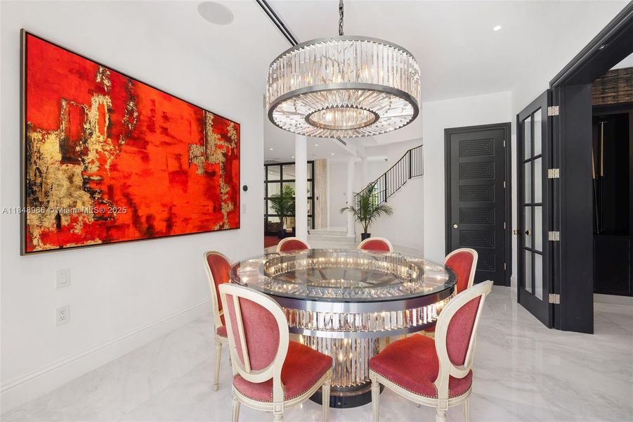 Furnished interior view inside a new home in , Miami Beach (Image 7). Furnished interior view inside a new home in , Miami Beach (Image 7).