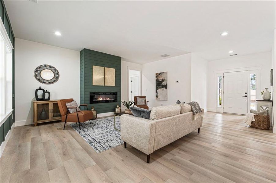 Furnished interior view inside a new home in , Cartersville (Image 43).