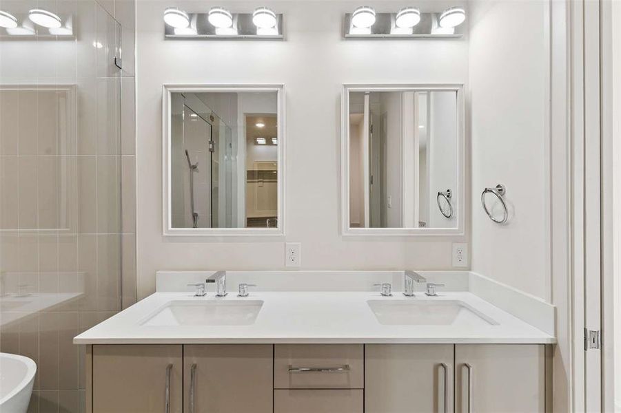 Furnished interior view inside a new home in , Dallas (Image 5).