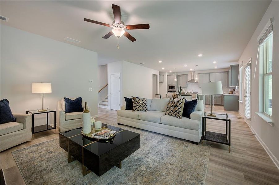 Furnished interior view inside a new home in Hamilton Lakes, Lawrenceville (Image 6).