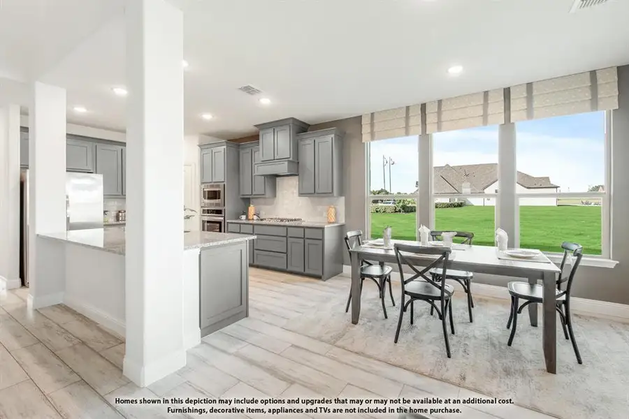 Furnished interior view inside a new home in Hunters Ridge, Crowley (Image 6).