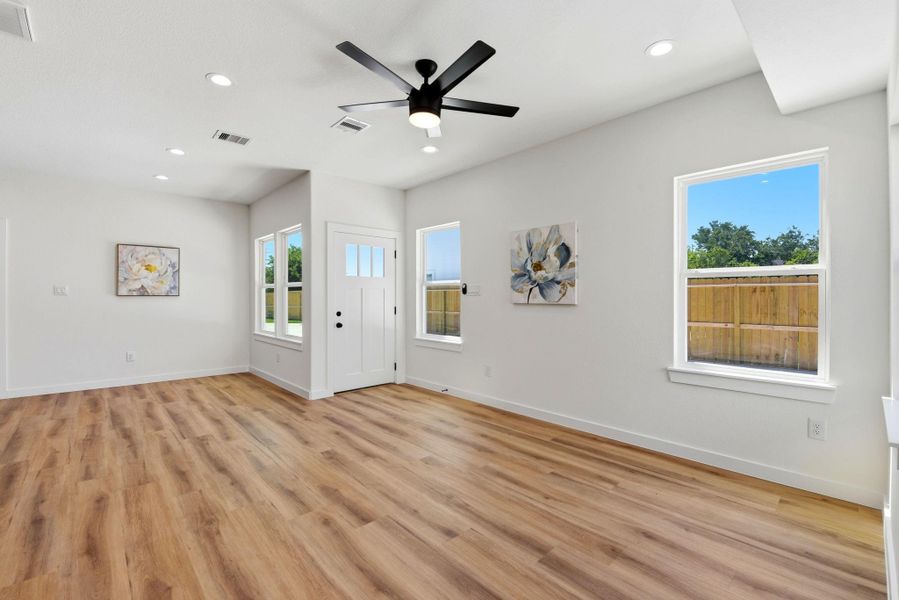 Spacious, unfurnished interior of a new home in , Houston (Image 15). Spacious, unfurnished interior of a new home in , Houston (Image 15).