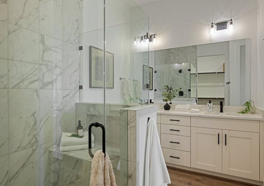 You will love the spa-inspired bathroom. You will love the spa-inspired bathroom.