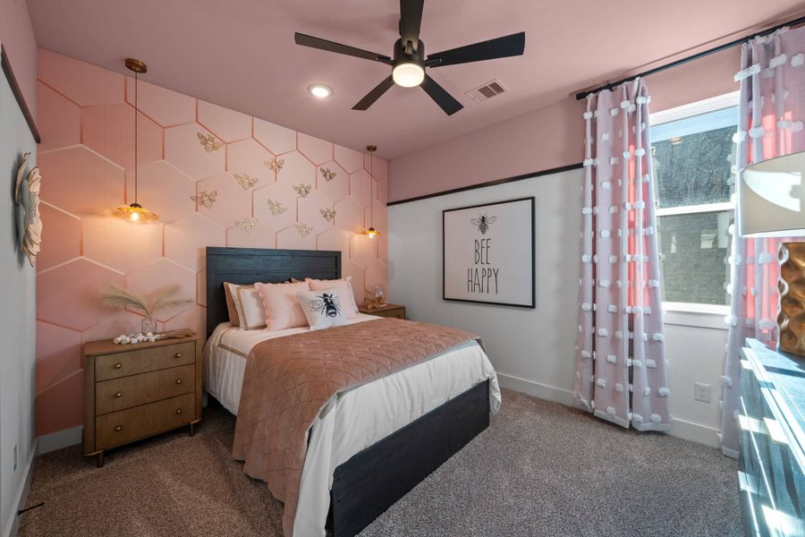 Representative furnished interior of a home built from the Rivercrest – 60s & 65s Lot by Chesmar Homes in Riceland, Mont Belvieu (Image 40).