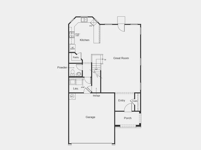 2D floor plan layout for the Plan 2070 by KB Home in Stoney Chase, Del Valle, TX (Image 9). 2D floor plan layout for the Plan 2070 by KB Home in Stoney Chase, Del Valle, TX (Image 9).